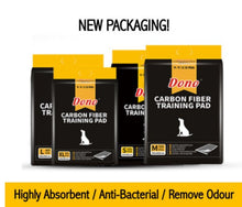 Load image into Gallery viewer, Dono Bamboo Carbon Fiber Training Pee Pad Charcoal Pet Dog Absorbent Anti Bacterial Odor Deodorizing (Bundle of 2)