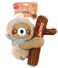 Load image into Gallery viewer, GiGwi Shaking Fun Series: 2 IN 1 Plush Dog Toy with Squeaker (Shaking Sloth)