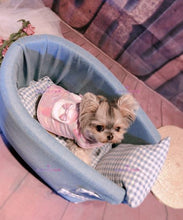 Load image into Gallery viewer, Pet Car Booster Seat (Blue Denim with Checkers)