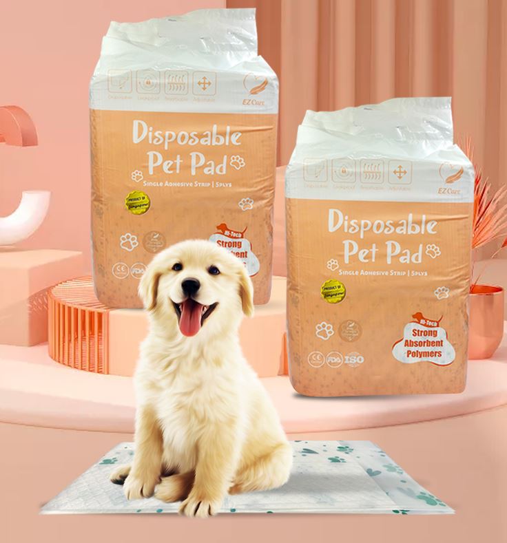 Ez Care Disposable Pet Pads/ Training Pads For Furry Kids (Bundle of 2 packs) Pink