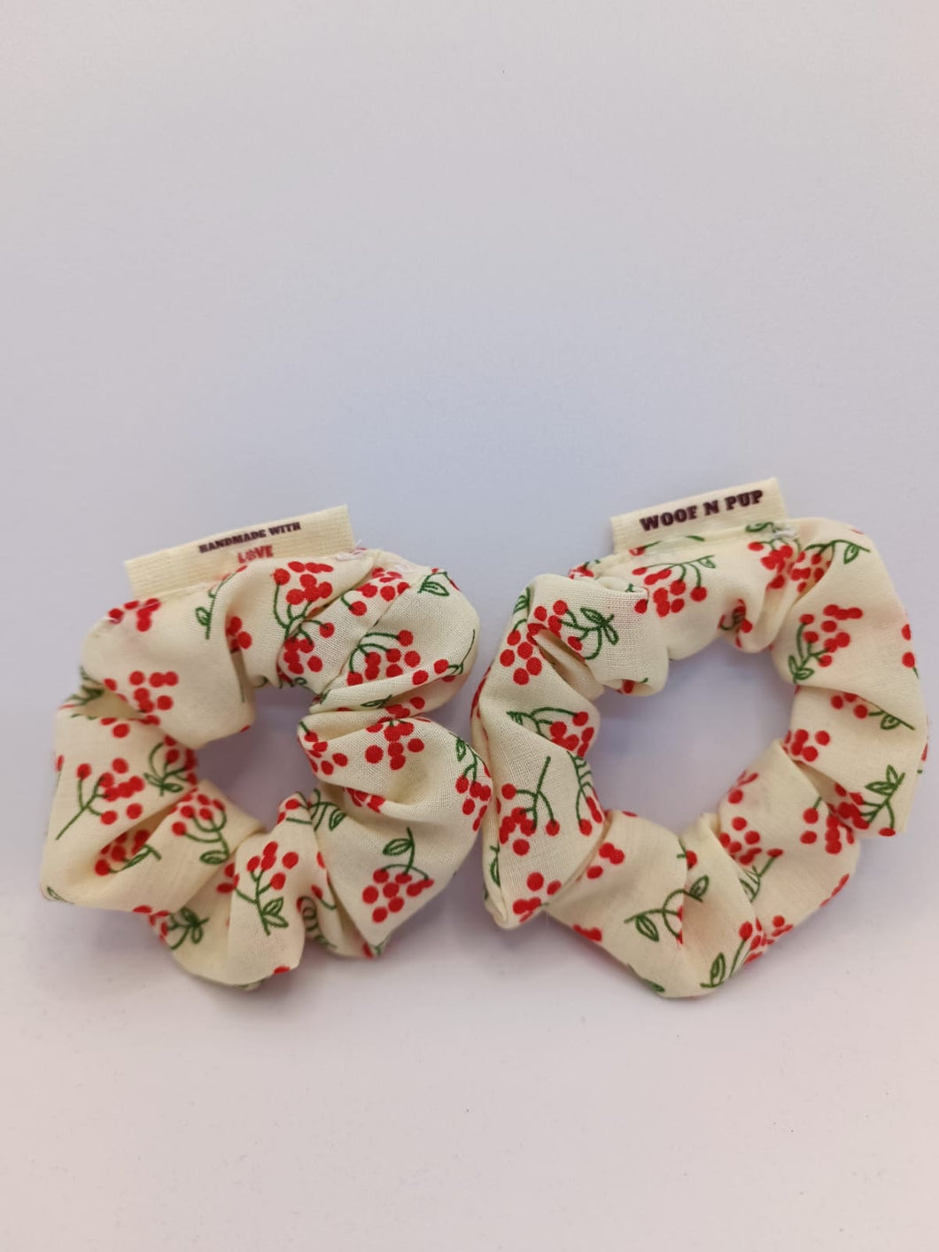 Mini Scrunchie (Cherry Print)