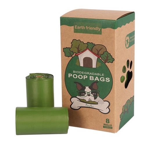 Biodegradable Furry Kids Poop Bag Refill (Box of 8 rolls)